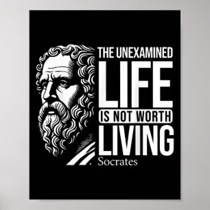 Philosophy Socrates Quote For Wise Philosphers Poster