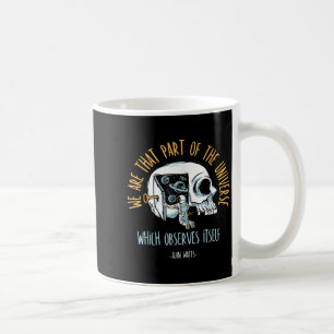 Philosophy Space Skull Alan Watts Astronaut Quote  Coffee Mug