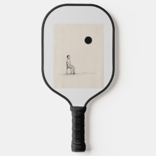 Philosophy T-Shirt Minimalist Existential Art Pickleball Paddle