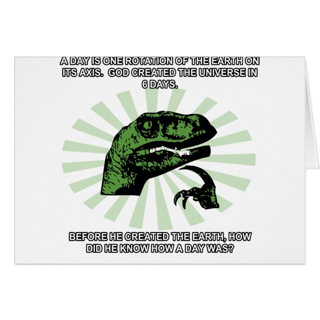 Philosoraptor Earth and God (Front Horizontal)