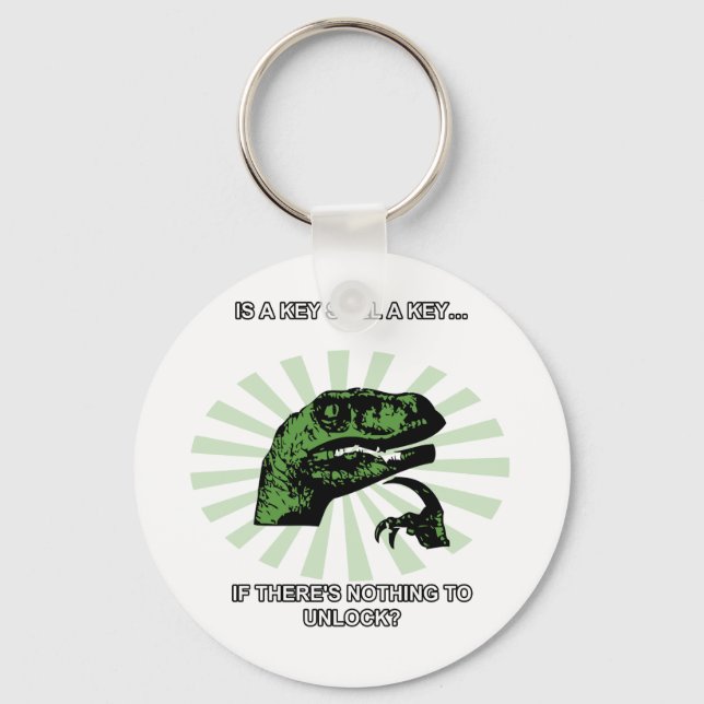 Philosoraptor Keys and Locks Key Ring (Front)