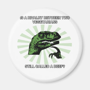 Philosoraptor Vegetarians Magnet
