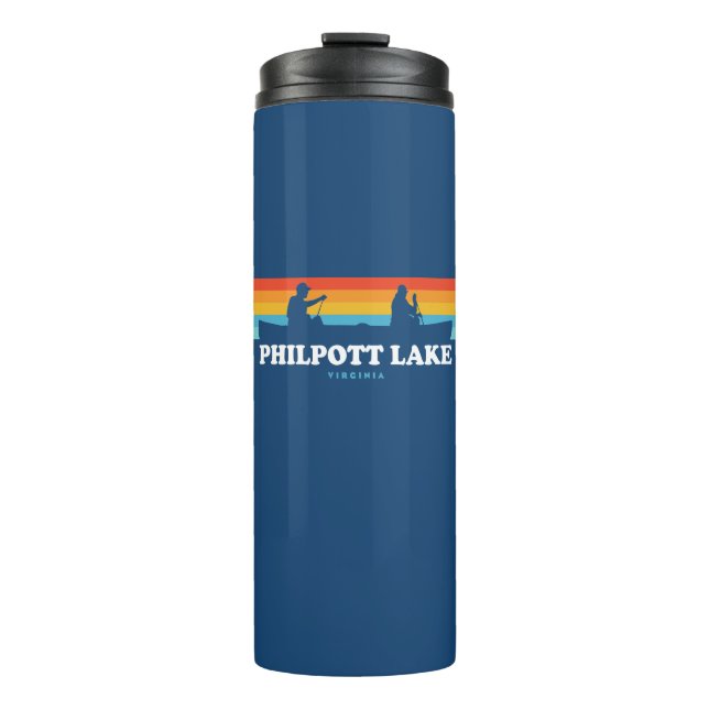 Philpott Lake Virginia Canoe Thermal Tumbler (Front)