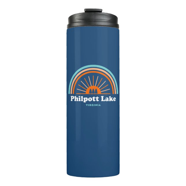 Philpott Lake Virginia Rainbow Thermal Tumbler (Front)
