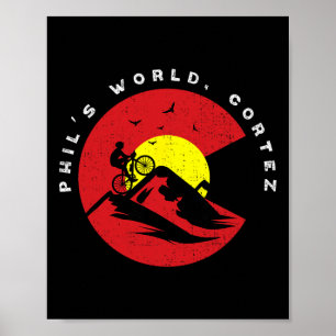 Phil's World Cortez Colorado Mountain Biking Trail Poster