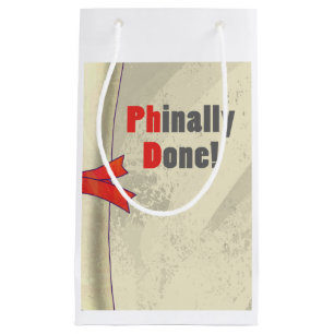 Phinally Done Small Gift Bag