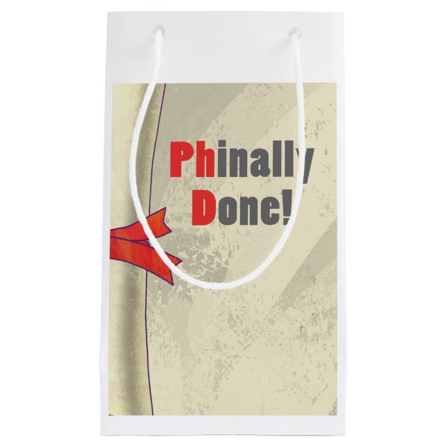 Phinally Done Small Gift Bag (Front)