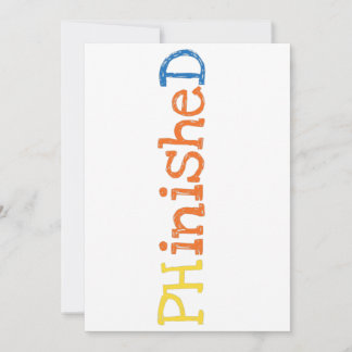 PHinisheD PHD Doctor's Degree Disertation Science Announcement
