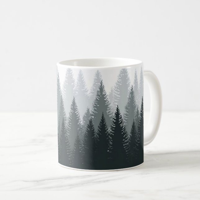 Phinus trees illustration mug designs (Front Right)