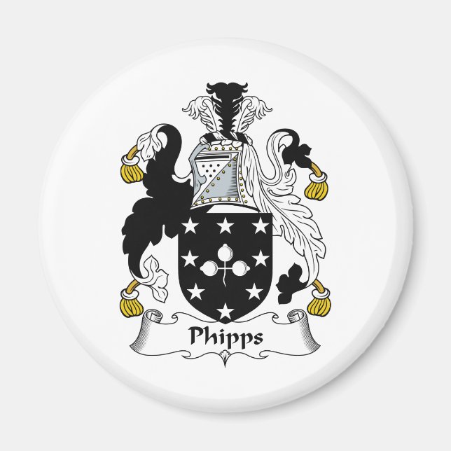 Phipps Family Crest Magnet (Front)