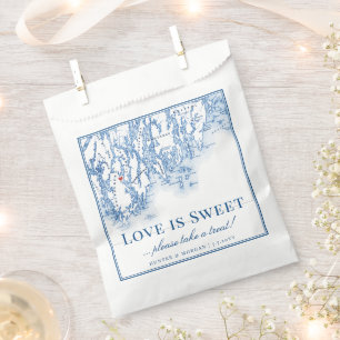 Phippsburg Maine Destination Wedding Love is Sweet Favour Bags