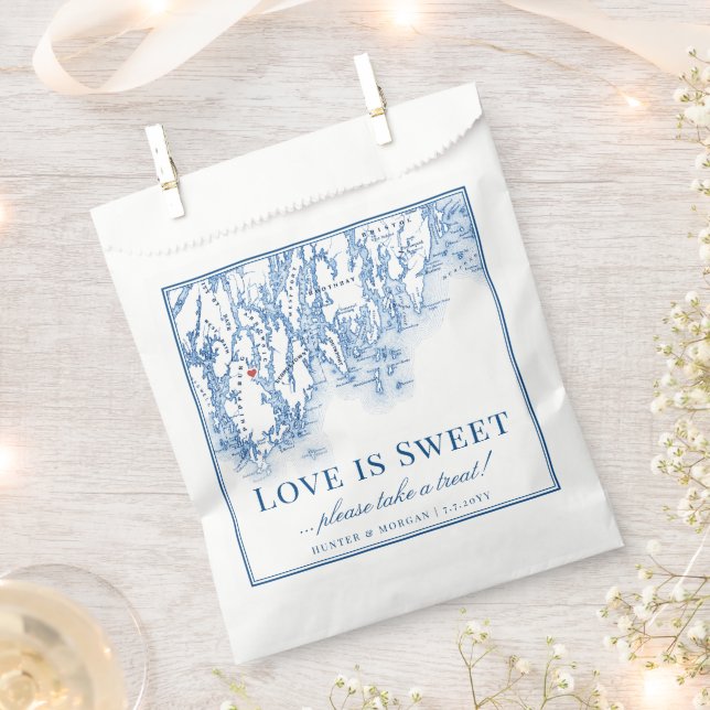 Phippsburg Maine Destination Wedding Love is Sweet Favour Bags (Clipped)