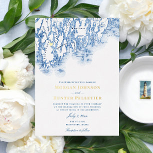 Phippsburg Maine Wedding Elegant Gold