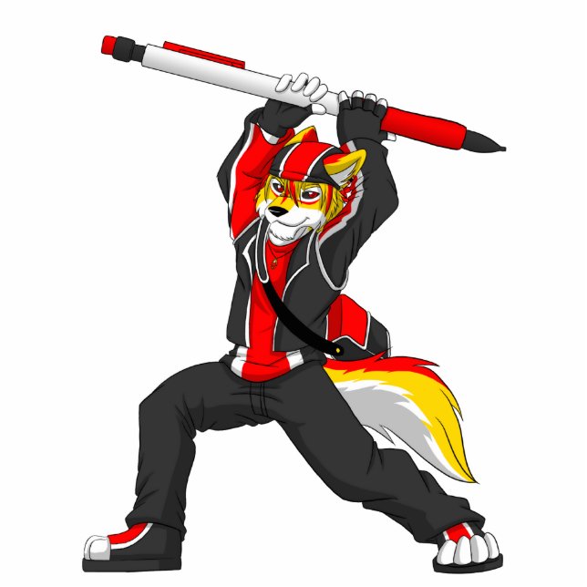 Phire Pencil-Fu Photo Sculpture Key Ring (Front)