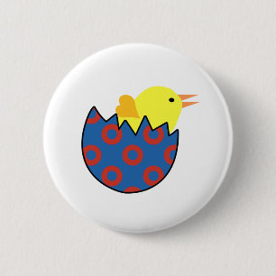 Phish Chick Fishman Donut Design 6 Cm Round Badge