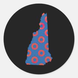 Phish Fishman Donut New Hampshire Ecavator Boy Don Classic Round Sticker