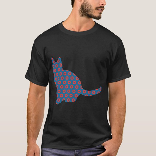 Phish Poster Nutbag Cat Doughnuts T-Shirt (Front)