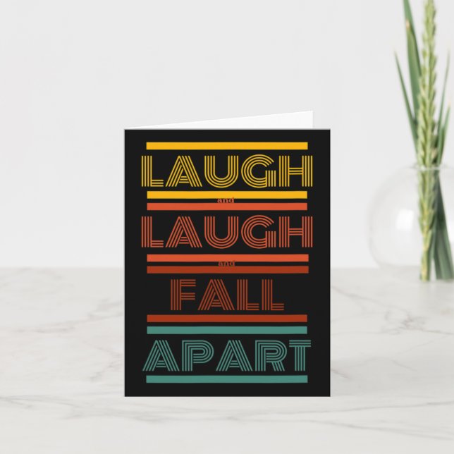 Phish - Sparkle - Laugh And Laugh And Fall Apart  Card (Front)
