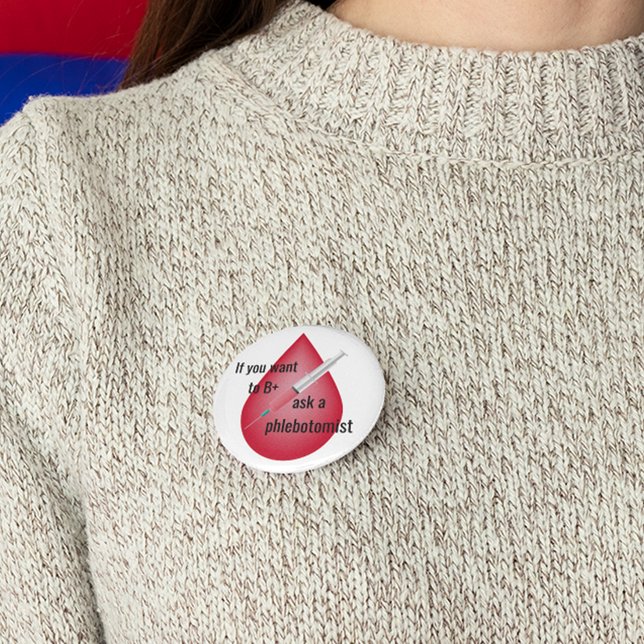 Phlebotomist 7.5 Cm Round Badge (Creator Uploaded)