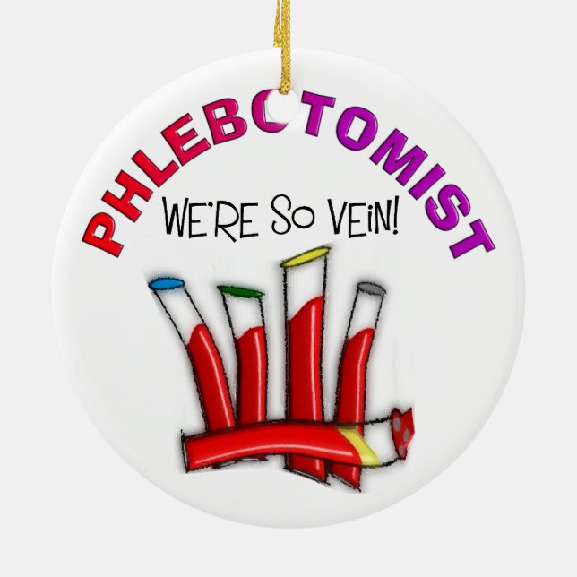Phlebotomist Christmas Ornament (Back)
