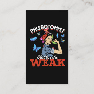 Phlebotomist Coworker Graduation Butterfly Business Card