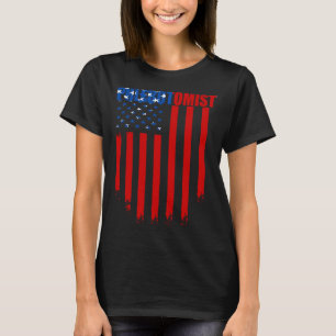 Phlebotomist Flag Needles Phlebotomy Technician T-Shirt