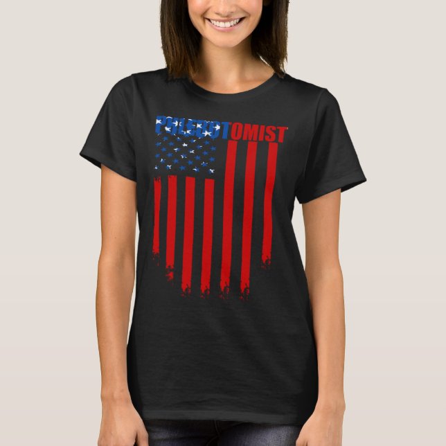 Phlebotomist Flag Needles Phlebotomy Technician T-Shirt (Front)