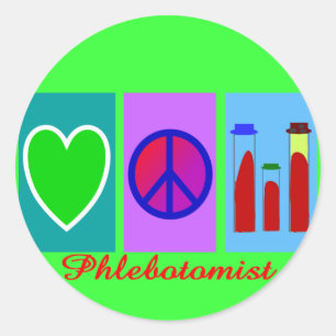 Phlebotomist Gifts Classic Round Sticker
