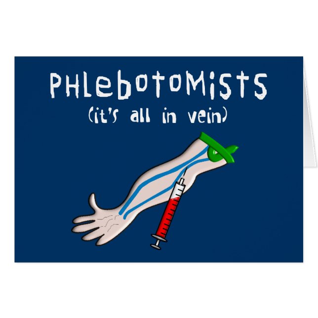 Phlebotomist Gifts "It's all in vein" (Front Horizontal)