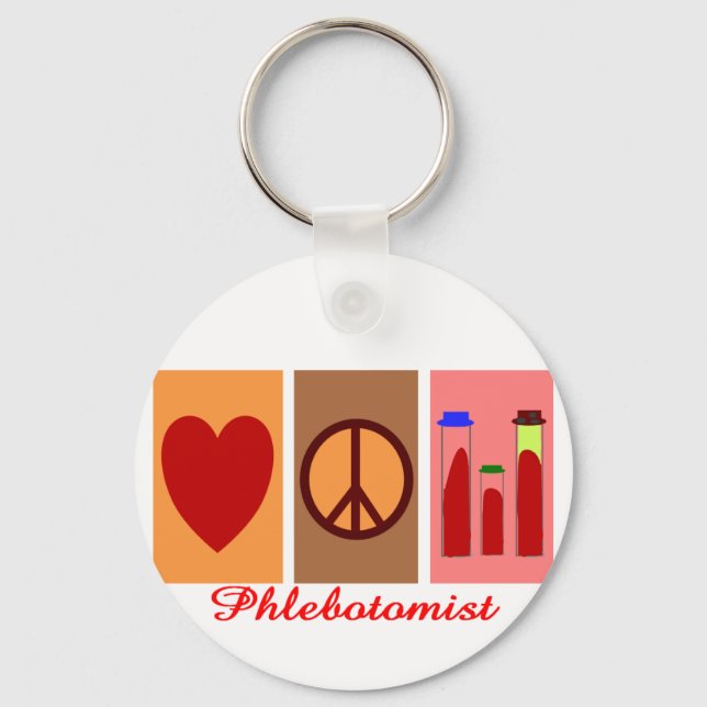 Phlebotomist Gifts Key Ring (Front)
