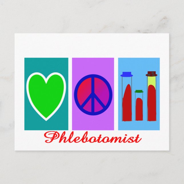 Phlebotomist Gifts Postcard (Front)