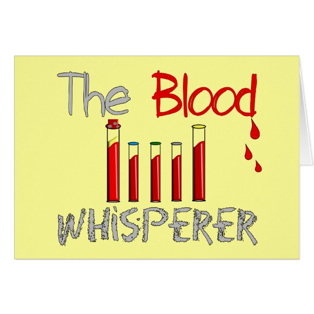 Phlebotomist Gifts "The Blood Whisperer" (Front Horizontal)