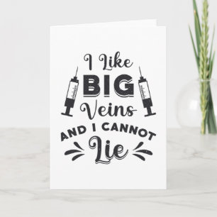 Phlebotomist I Like Big Veins Phlebotomy Gift Card