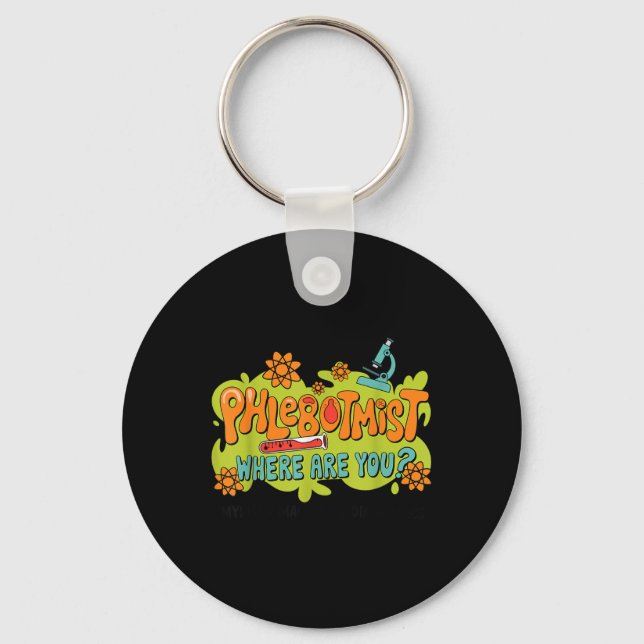 Phlebotomist Lab Week 2025 Laboratory Mls Mlt Lab  Key Ring (Front)