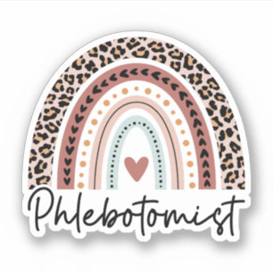 Phlebotomist Leopard Rainbow Phlebotomy Technician