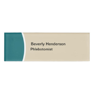 Phlebotomist Medical Name Tag