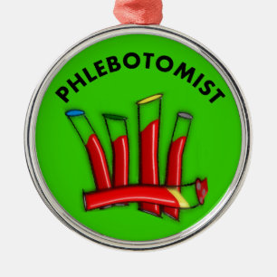 Phlebotomist Ornament Artsy Lab Tubes
