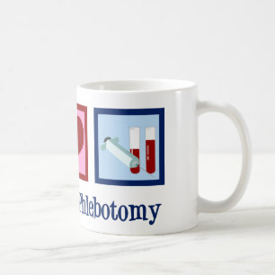 Phlebotomist Peace Love Phlebotomy Office Coffee Mug