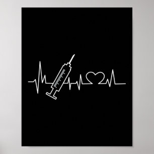 Phlebotomist Phlebotomy Phlebotomist Heartbeat Poster