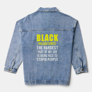 Phlebotomist Phlebotomy Technician 6 Denim Jacket
