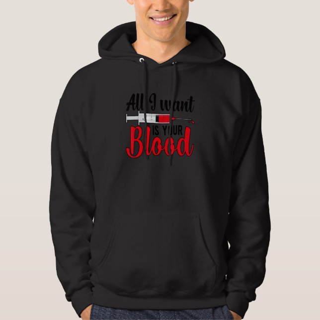 Phlebotomist Phlebotomy Week Phlebotomy Tech Hoodie (Front)