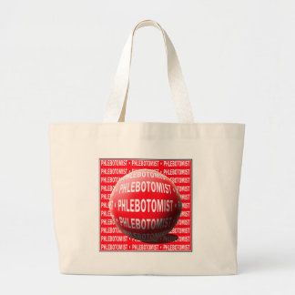 PHLEBOTOMIST SPHERE BLOOD DROP LARGE TOTE BAG
