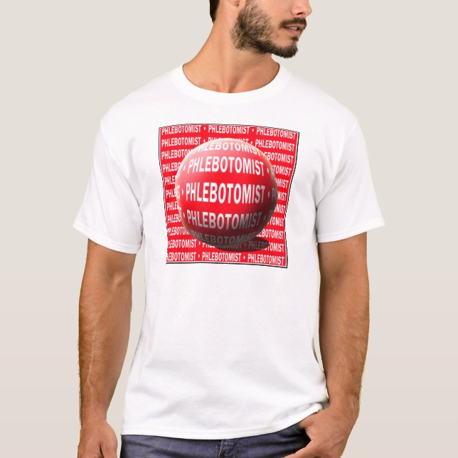 PHLEBOTOMIST SPHERE BLOOD DROP T-Shirt (Front)