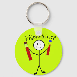 Phlebotomist Stick Person Key Ring