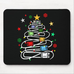 Phlebotomy Blood Tube Christmas Tree Phlebotomist  Mouse Mat