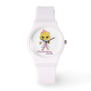 Phlebotomy Chick Watch White