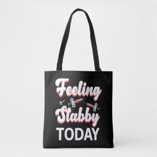Phlebotomy Humour Syringe Draw Blood Venipuncture Tote Bag