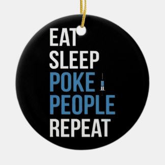 Phlebotomy Memes Ceramic Tree Decoration