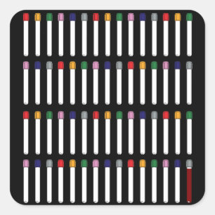 Phlebotomy Tubes Square Sticker