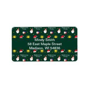 Phlippines Christmas Maligayang Pasko Tagalog Label